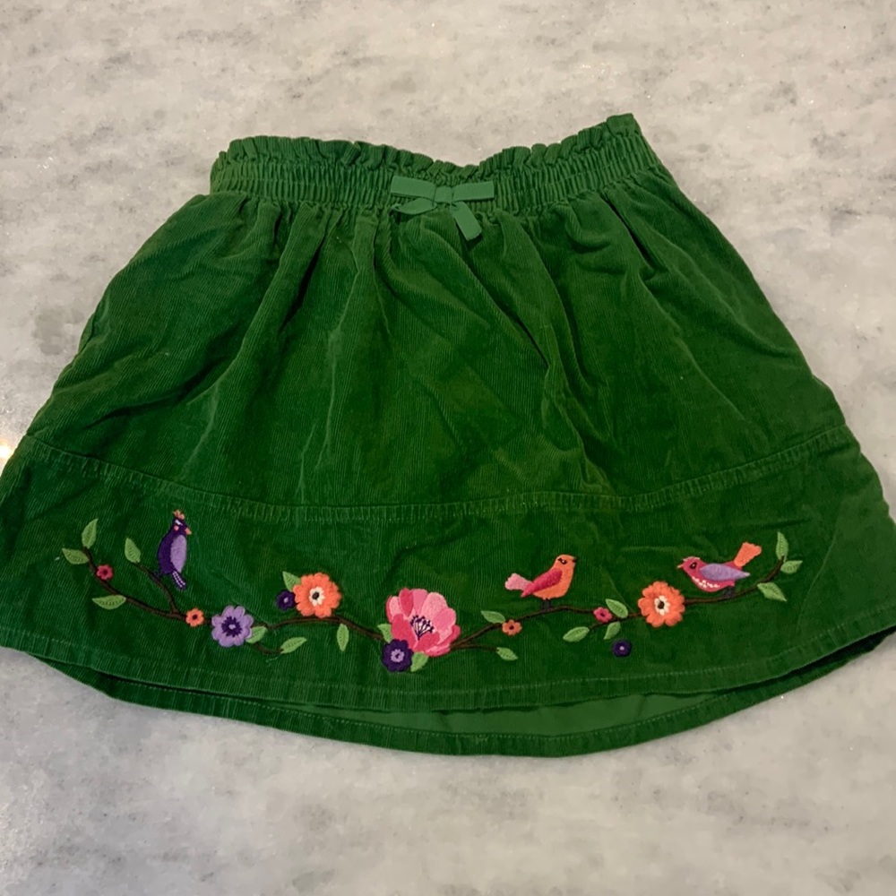 Gymboree girls green skirt with built in shorts